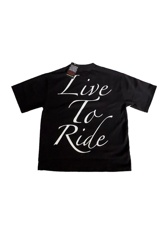 Black Limited Edition Live To Ride T- Shirt